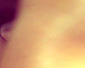 Wearing Futuristic Glasses While Busty Babe Watches Brunette Booty Drilled