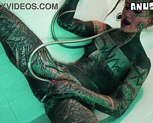 SOLO TEEN 18+ GUSHES SQUIRTING IN SHOWER WITH NEW WAND TOY!