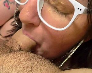 Desperate Wife Sandra Teases with Cock-Filled Mouth in Candid Close-Up Cumshot