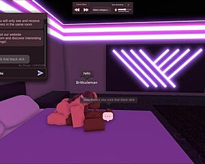 white slut begs for quick monster bbc pounding in roblox game