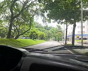 Colombian Hottie Alexachris20 Rides Cock Deep In Motel Parking After School Facial Finish