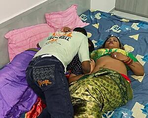 These hot sisters dive into bisexual fun with big tits bouncing