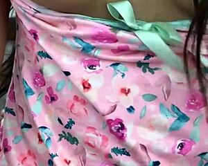 caressing curvy latina teen's soft body till she gives virgin pussy