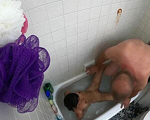 i'm choking on this skinny asian teen's deepthroat gag in the pool, her pussy next??