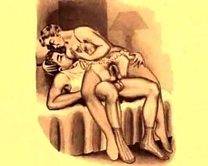 vintage erotic drawings stir my deepest hairy urges