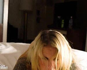 Whoa, reunited couple's hotel bang with big black cock, cowgirl rides and creampie finish! 😍🔥