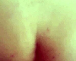 thick latina wife bends over as i pound her fat pussy lips from behind and cum on belly closeup