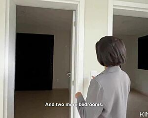 hey check out this big ass real estate babe closing deals with her juicy skills in the kitchen