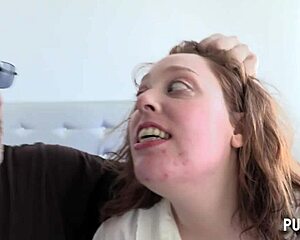 ruth ruc's huge tits get pounded hard by couple as she rims and squirts