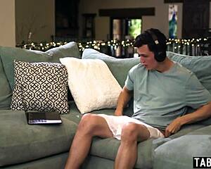 Blonde MILF Stepmom Rachael Cavalli Teases Taboo Pussy Discovery For Young Stud