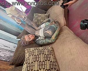 BTS Inked Dreadlocks Tease Big Dildo Anal!