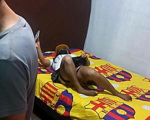 Mi Madrastra Caught Masturbating Erotically... Now She Begs Me to Finish Her Real Homemade Porno!