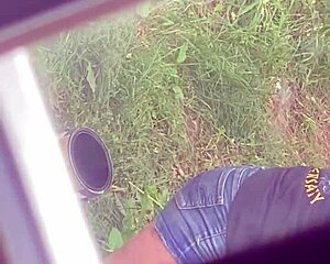 the stepmom bends over as candid hidden camera captures mommy in mother-in-law pose