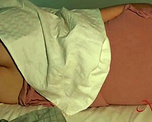 Step-Sister Rides My Big Cock in Bed Grandma Visits