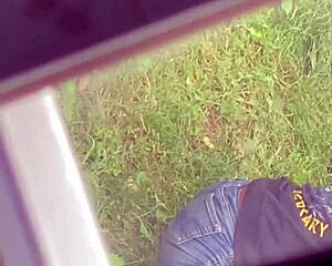 the stepmom bends over as candid hidden camera captures mommy in mother-in-law pose