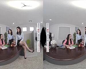 Naughty America Office Anal Foursome Casey Calvert Jane Wilde Jennifer White