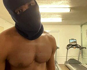 this muscular guy works out neck shoulders hoping ladies notice his sexy form