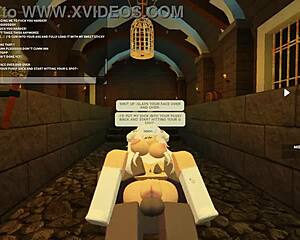 whore begs: bend me over for rough anal doggy and tit shaking in Roblox?