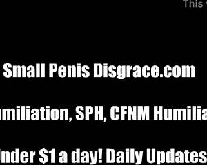 you hold the world record for tiniest penis ever in this brutal sph femdom humiliation