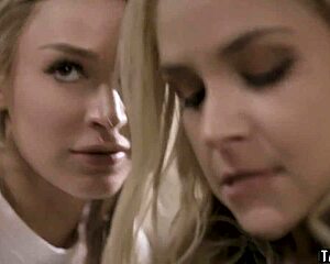 filthy teen begs bisexual stepmom share boyfriend big tits ffm threesome taboo!