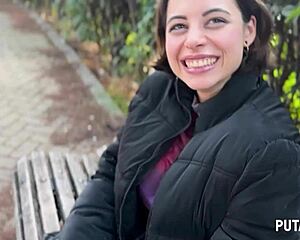 Putalocura incredible latina tetona Lulita Star swallows all Torbe's cum 😍💦