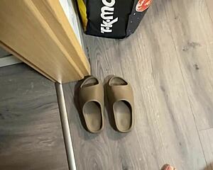 Petite Blonde Coed Paints Balls Then Jerks in Tight Bunny Outfit