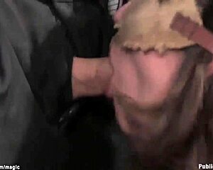 Bound Slave Gagged Deepthroat Assfucked Hard in Public BDSM Humiliation