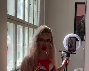 imagine sissyboy squeezing into my tight panties for femdom jerk