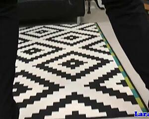 hey british milf in stockings takes it doggystyle then facial cumshot in heels