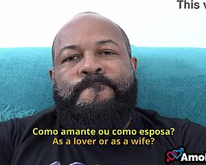 Big-Titted Brazilian Milf Wife Bent Over Doggystyle by Ricardo While Cuckold Husband Watches