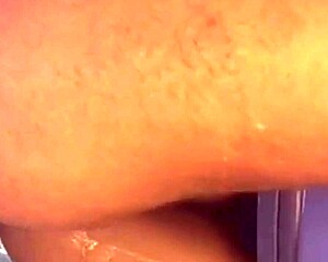 Redhead slut takes huge cock deep in her fat ass pov