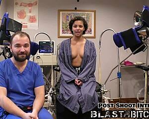 whoa rebel wyatt gags on cock backstage then swallows cum!