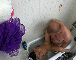 i'm choking on this skinny asian teen's deepthroat gag in the pool, her pussy next??