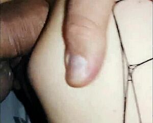 Hubby's big cock stretches wife's tight ass so good?