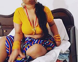 Naughty Indian bhabhi gets dirty talking sex with her dever in hot roleplay