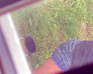 the stepmom bends over as candid hidden camera captures mommy in mother-in-law pose