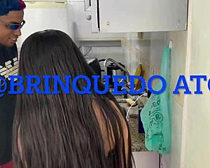 petite latina ninfeta pays building worker with tight pussy doggystyle bent over