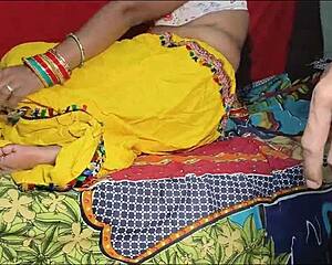 rajasthani bhabhi strips off her lehenga for brother-in-law, enjoys dirty talk pussy fucking, feet play and hardcore sex in full 4k