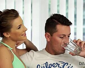 daddy4k dad pounds teen pussy poolside ending in mouth cumshot