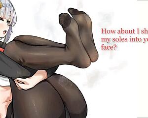 noelle's new servant craves paizuri foot worship and gentle femdom footjob in genshin impact joi solmaid jois ep1!