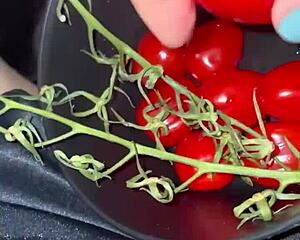 saudi virgin teen rips clothes for extreme food fetish dildo masturbation in beverly hills