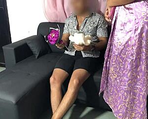 suegra flashes her huge natural tits and big ass while waiting for my girlfriend gets super horny