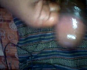 mallu dude strokes his oily cock till massive cum explosion