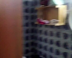 Spying on stepsister's fat ass showering unaware, hidden cam catches every curvy drop?
