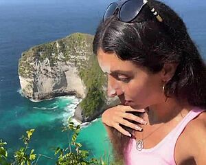 crazy teen sneaks cumwalk through crowded beach swallowing loads almost busted public