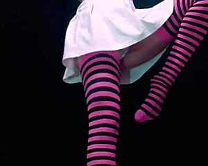 wanna see cute blonde latina bonneyuwu pee into a bottle in her miniskirt panties?