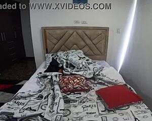 Stepsis sneaks in my room dancing teasing lingerie slave style