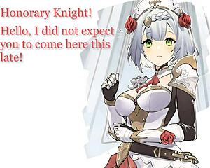 noelle's new servant craves paizuri foot worship and gentle femdom footjob in genshin impact joi solmaid jois ep1!