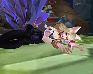 narrator watches KDA AHRI sexy MOANS in Korean voice RYONA