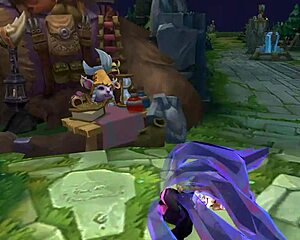 narrator watches KDA AHRI sexy MOANS in Korean voice RYONA